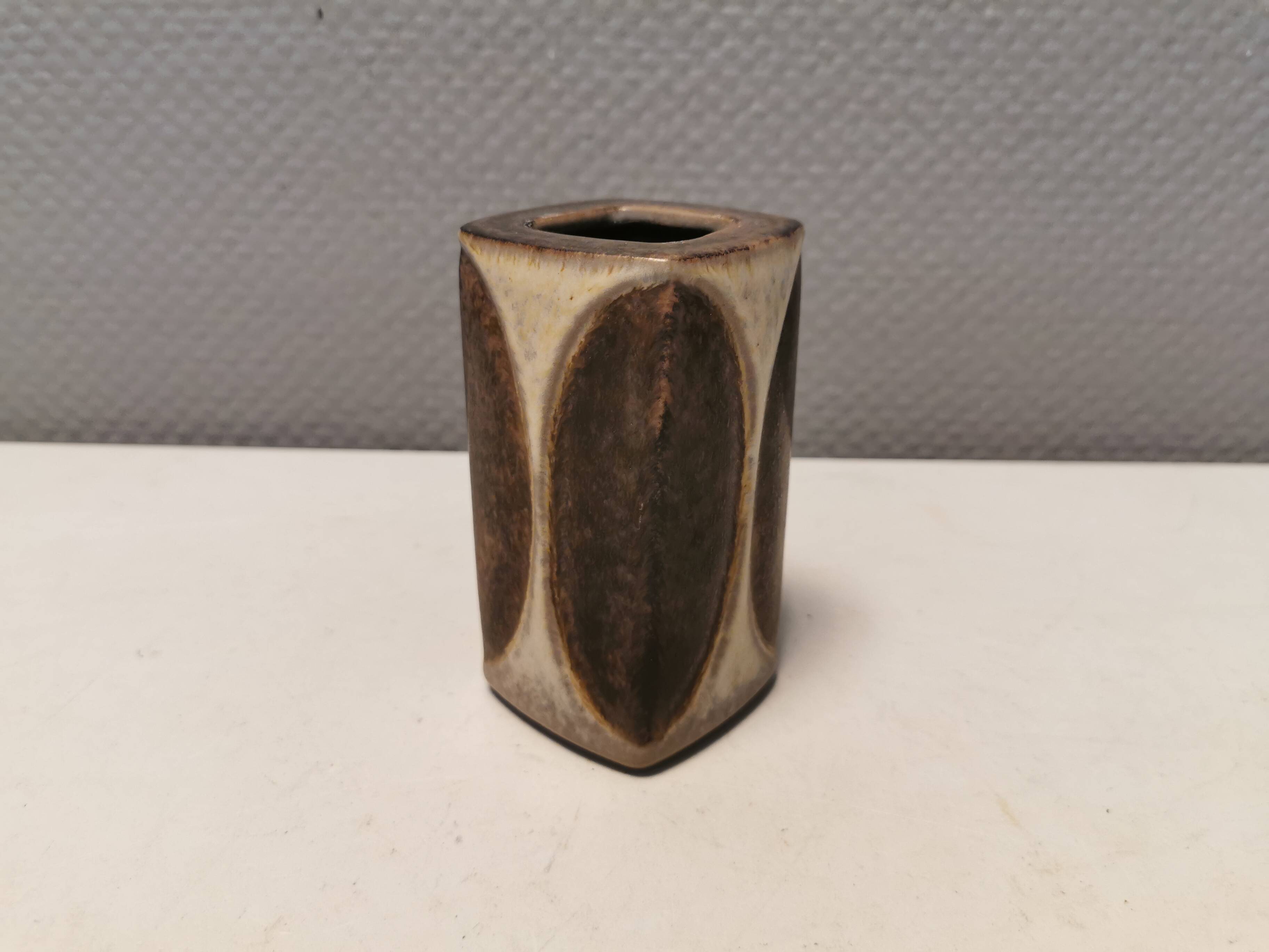 Vase by Marianne Starck (MS) for Michael Anderssen ceramics (The shield with the 3 fish)Denmark 70s