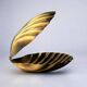 Shell vide-poches in brass, Italy, 1970s
