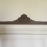 Old wooden pediment