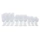 Set of crystal glasses, Italian design, 1970s, made in Italy