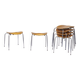 Set of 6 Egon Eiermann SE68 Stools – 1950s Mid Century Modern Beech Plywood