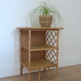 Rattan bedside table