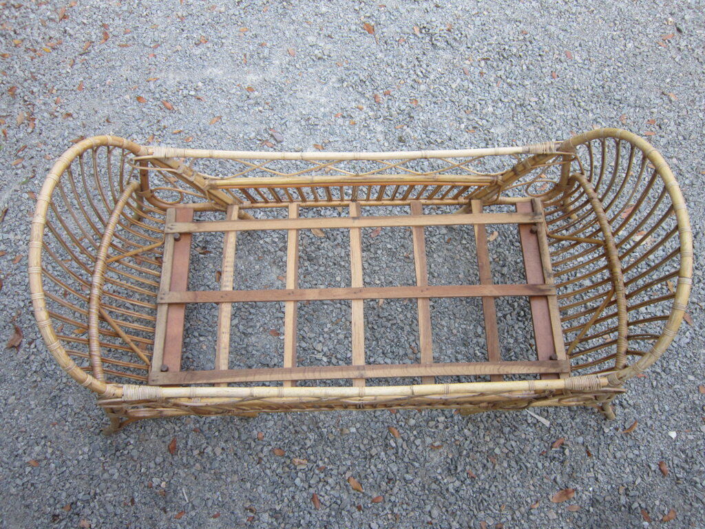 Cot basket rattan
