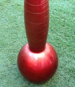 1970s Vase / Soliflore (large model) Ball shape with slender neck Painted glass with...