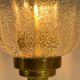 Table lamp "Corolle" – Murano Bullicante glass & patinated brass