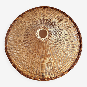 Wicker pendant lamp from the 70s