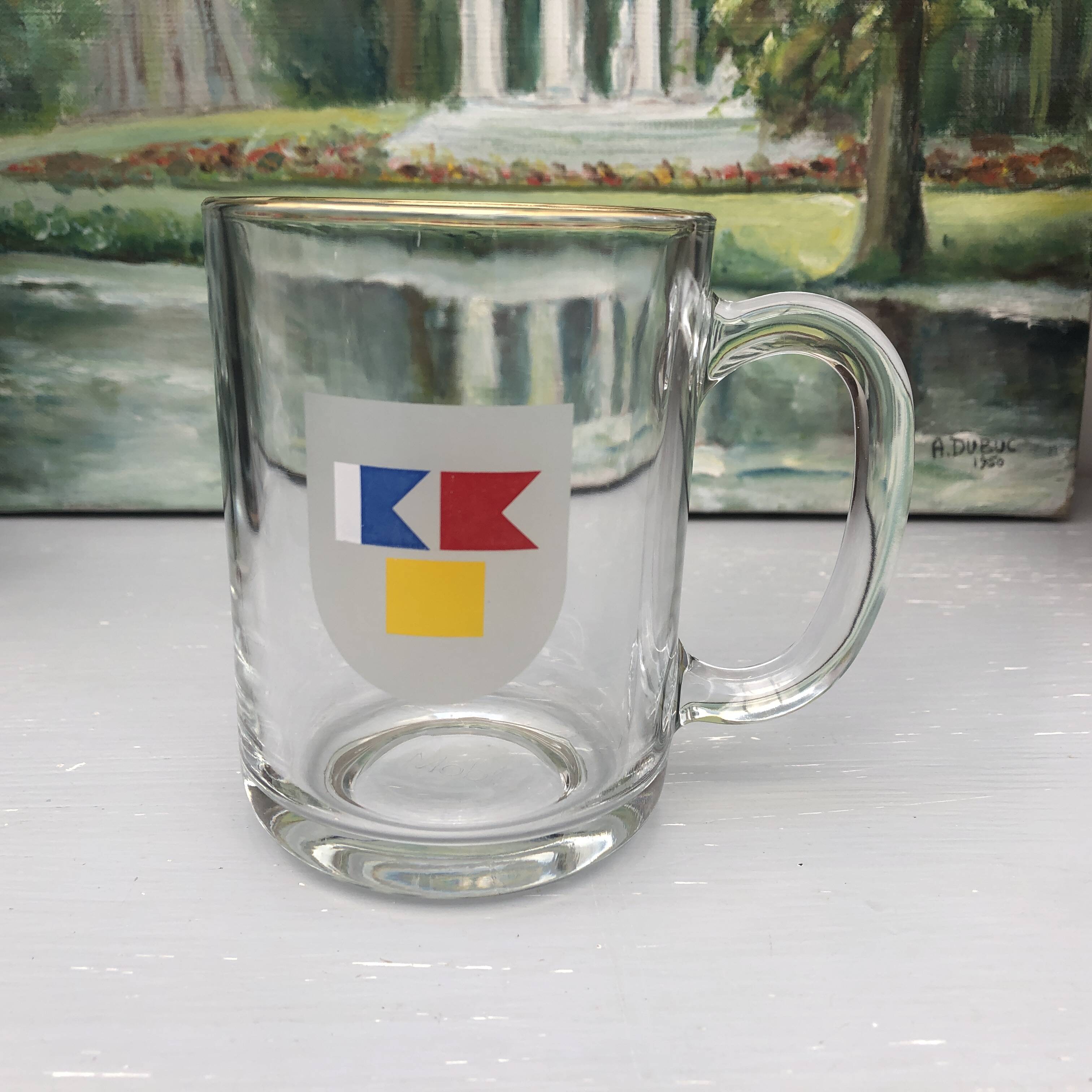 vintage flag beer mug shop