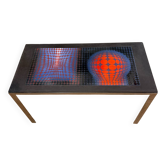 Table design Op Art vintage – style Vasarely