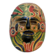 Masque du Mexique en terre cuite colorée, années 70, mexicain