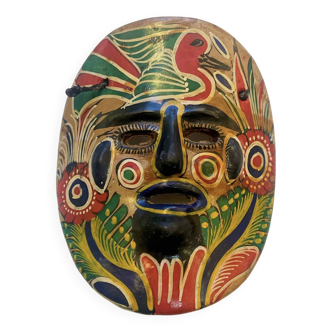Colored terracotta mask, Mexico 1970s