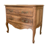 Completely sanded and stripped jump commode.