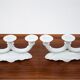 Pair of porcelain candlesticks
