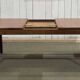 English teak table from the 70s with butterfly extension