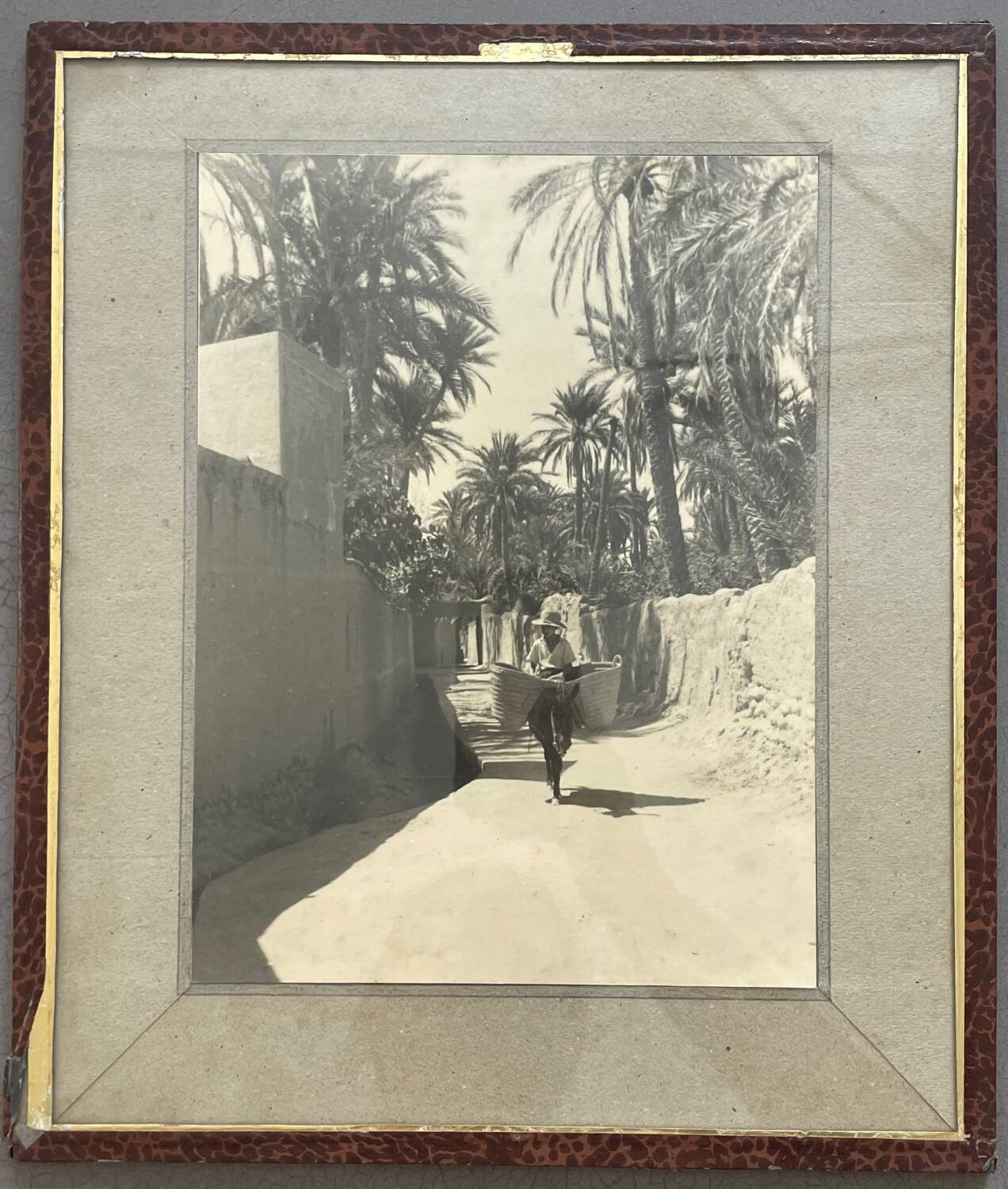 Old photograph, silver print, Morocco, 1950