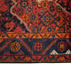 Handmade vintage persian rug traditional red wool rug- 142x187cm
