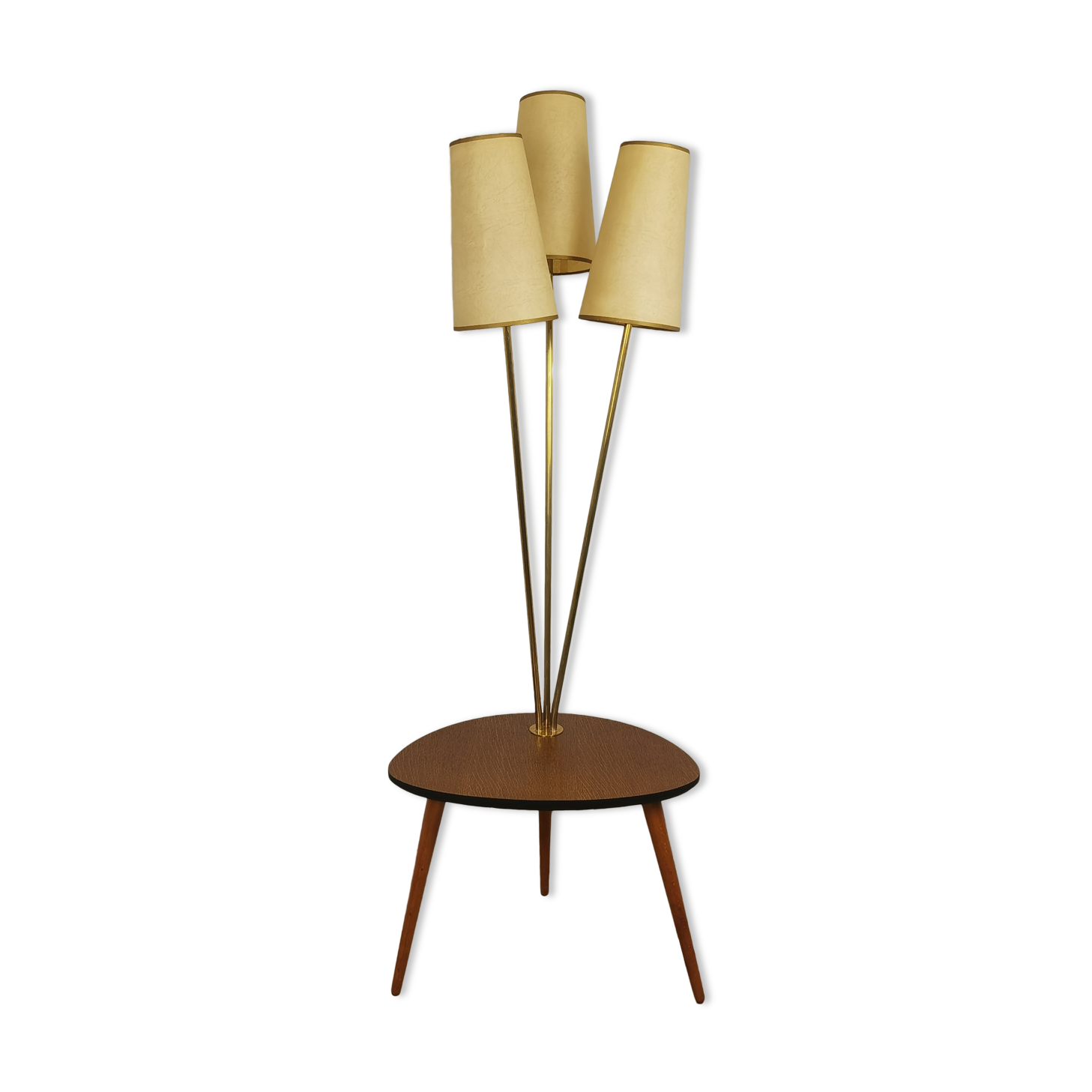 Lampadaire tripode avec tablette 60