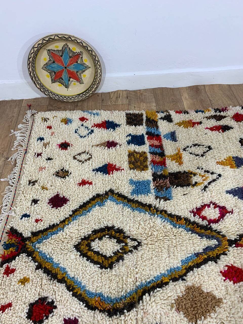 Handmade Moroccan Berber rug 245 x 154 cm