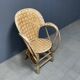 Fauteuil en bois tressé art populaire