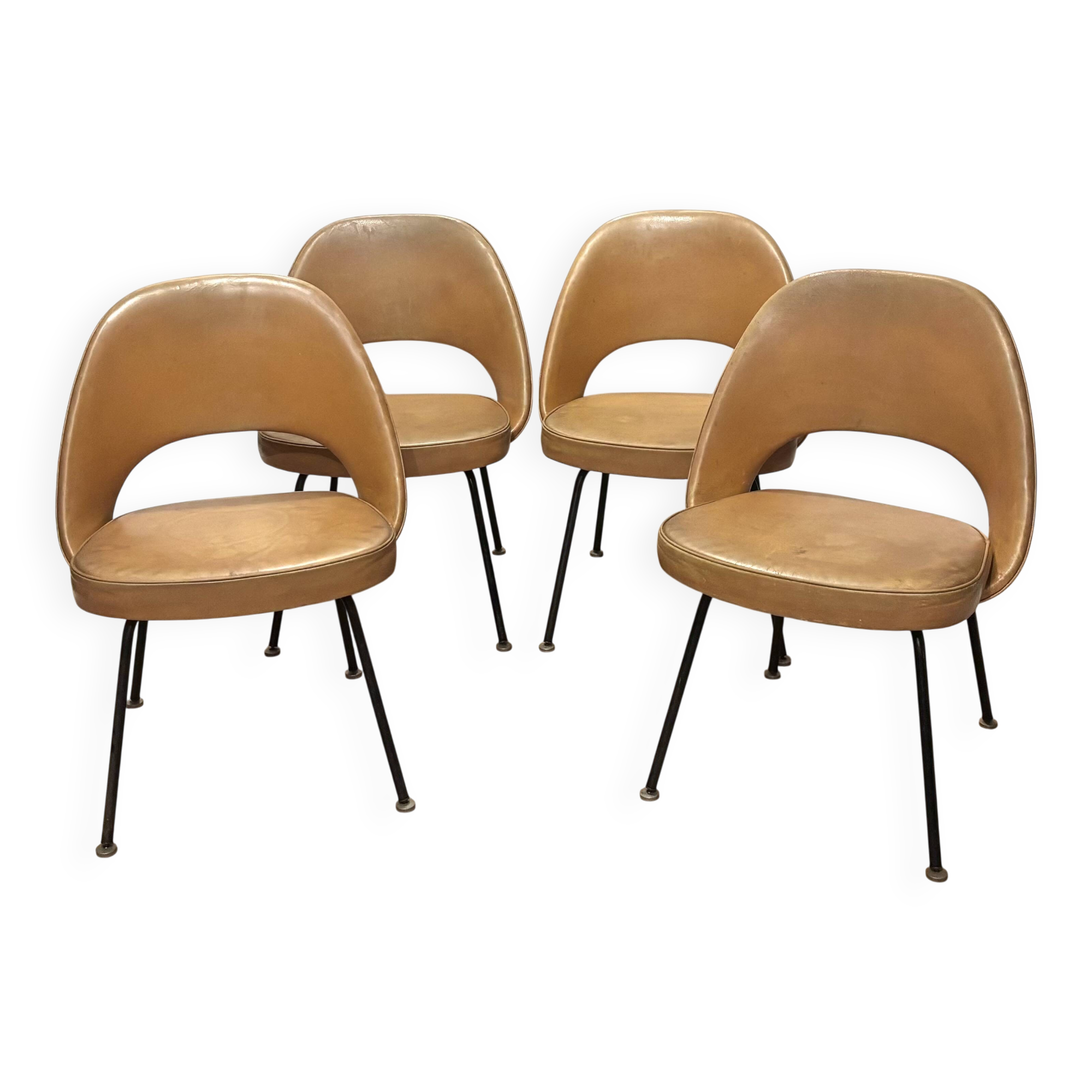 Set de 4 chaises Conférence de Saarinen pour Knoll International