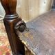 Fauteuil de bureau en chêne et cuir