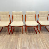 Set of 4 Scandinavian teak chairs by Vamdrup Stolefabrik