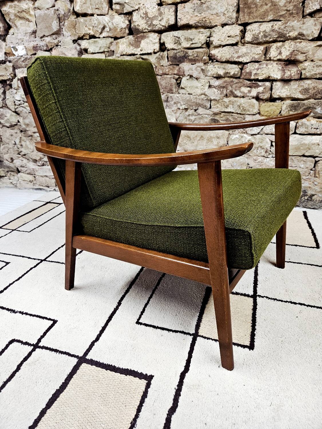 Fauteuil scandinave vintage 1960"