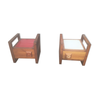 Pair of bedside 1950