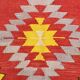 5x8 Red & Yellow Handmade Turkish Kilim Rug, 155x245Cm