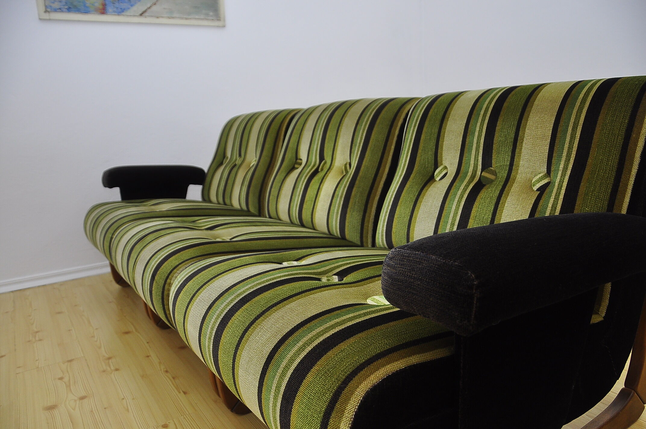 Vintage striped modular sofa, 1970s