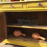Yellow Parisian glass cabinet
