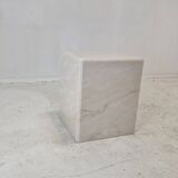 Italian Marble Side Table or Pedestal, 1980's