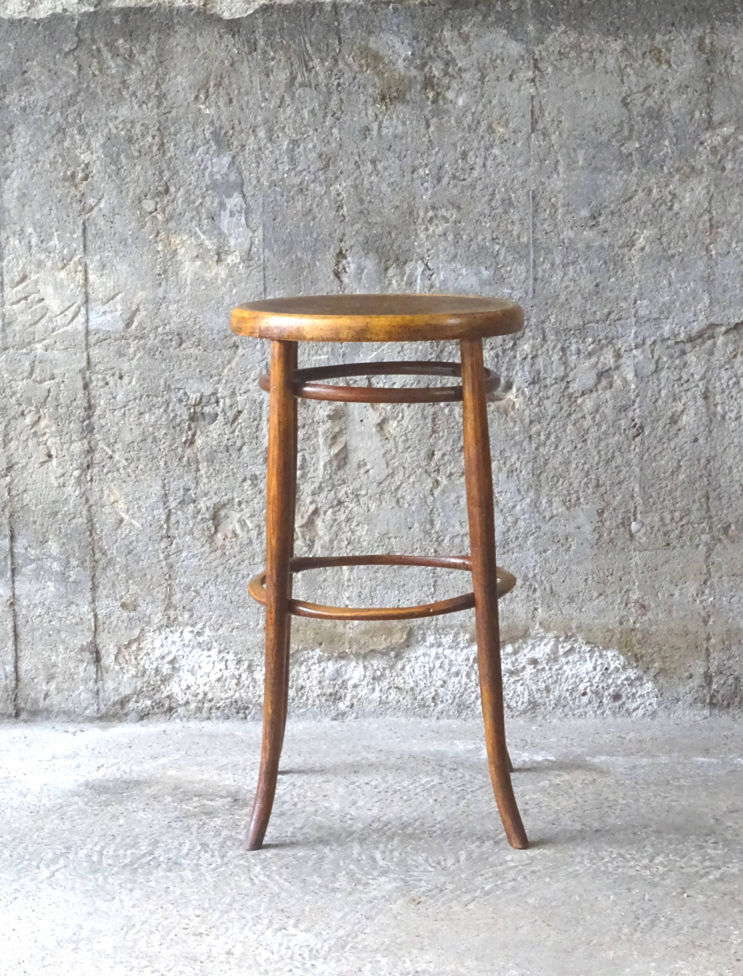 Thonet top bistro stool 1900 original state