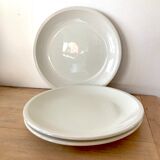 3 Flat beige plates Bauscher Weiden