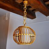 Suspension en rotin, France, 1960