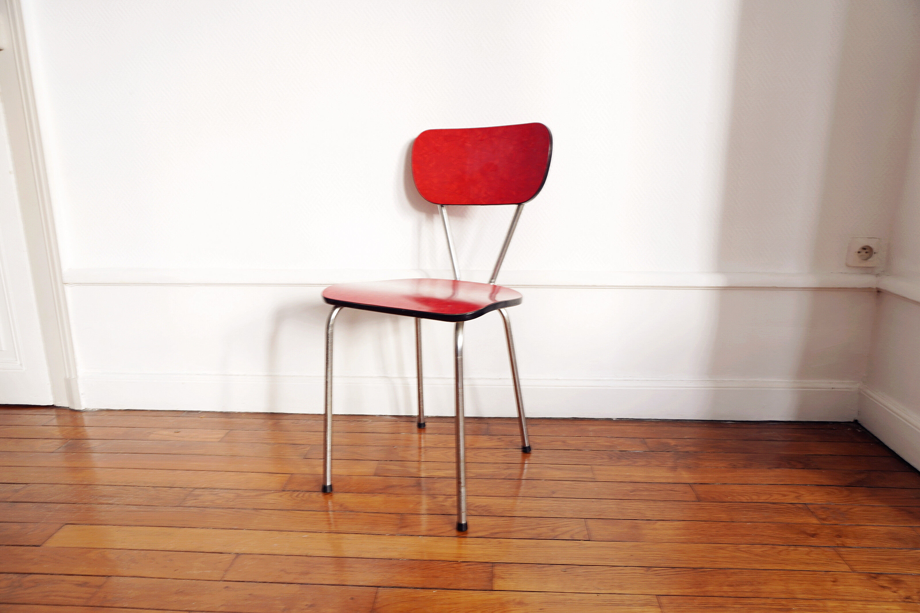 Red chair formica