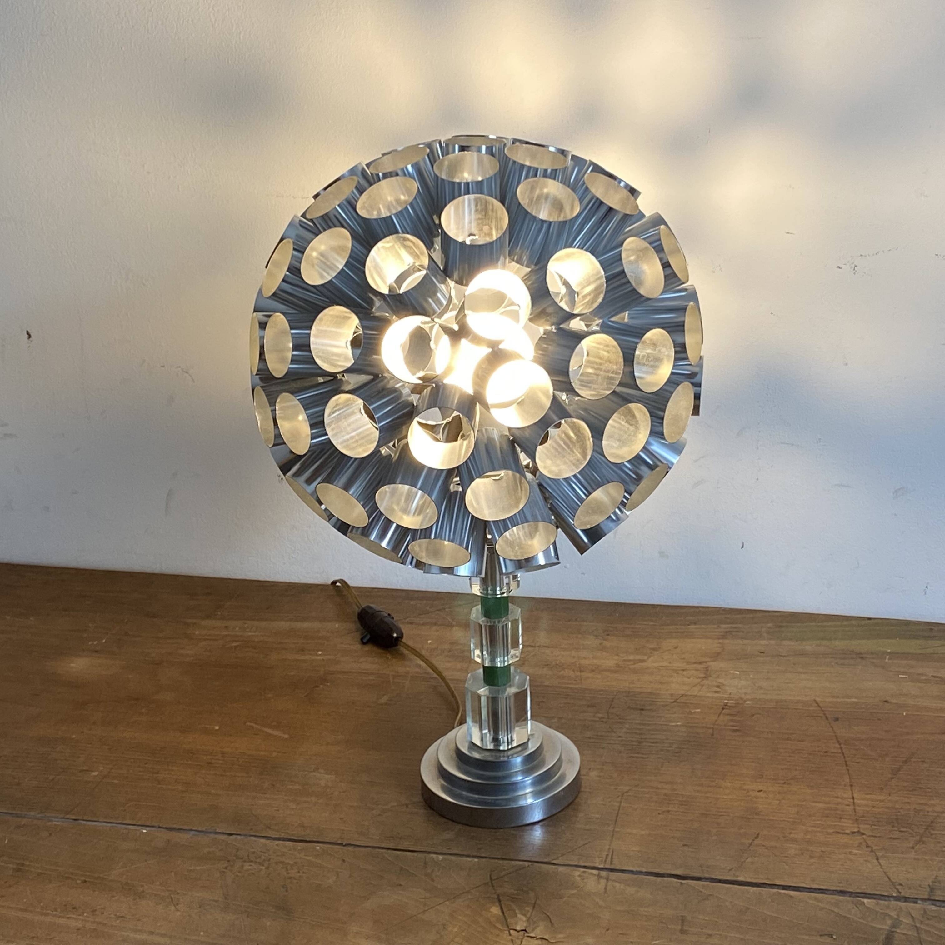 Vintage lamp. 1980. Space age.