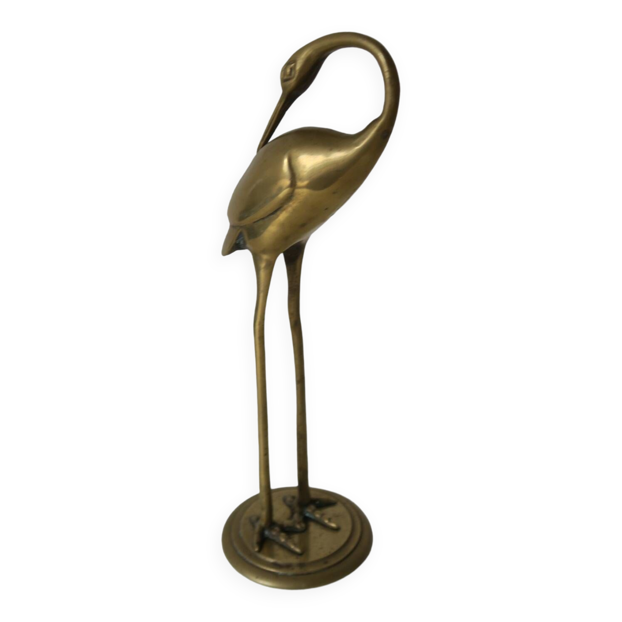The decorative brass bird