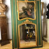 19th century carved wooden trumeau 110x181cm