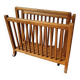 Light wood magazine rack