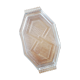 Art Deco transparent glass top