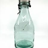 Large "Mercur" glass bottle with ceramic stopper • 2L • 1930