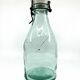 Large "Mercur" glass bottle with ceramic stopper • 2L • 1930