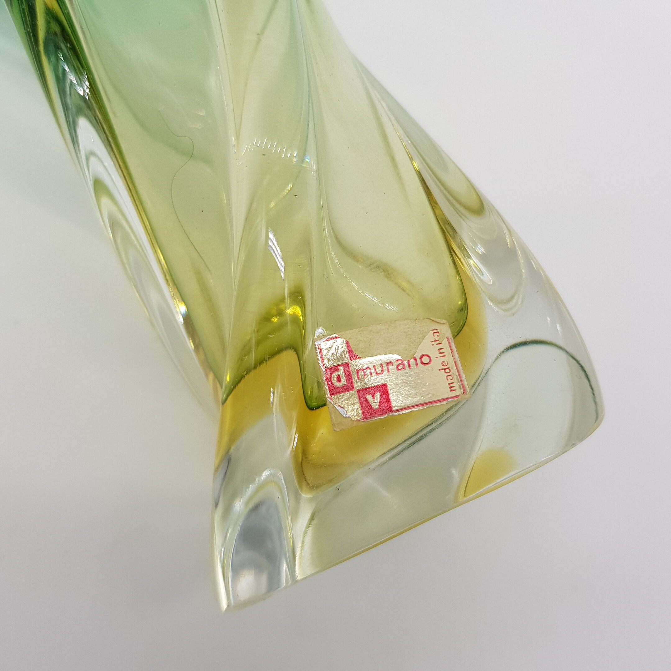 Murano Italy blown glass vase