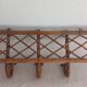 Vintage wall coat rack in rattan and bamboo – 1960s/70s