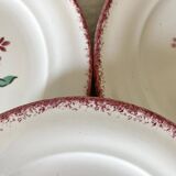 St Amand dessert plates, hand decor, Strasbourg model