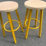 Paire de tabourets industriel
