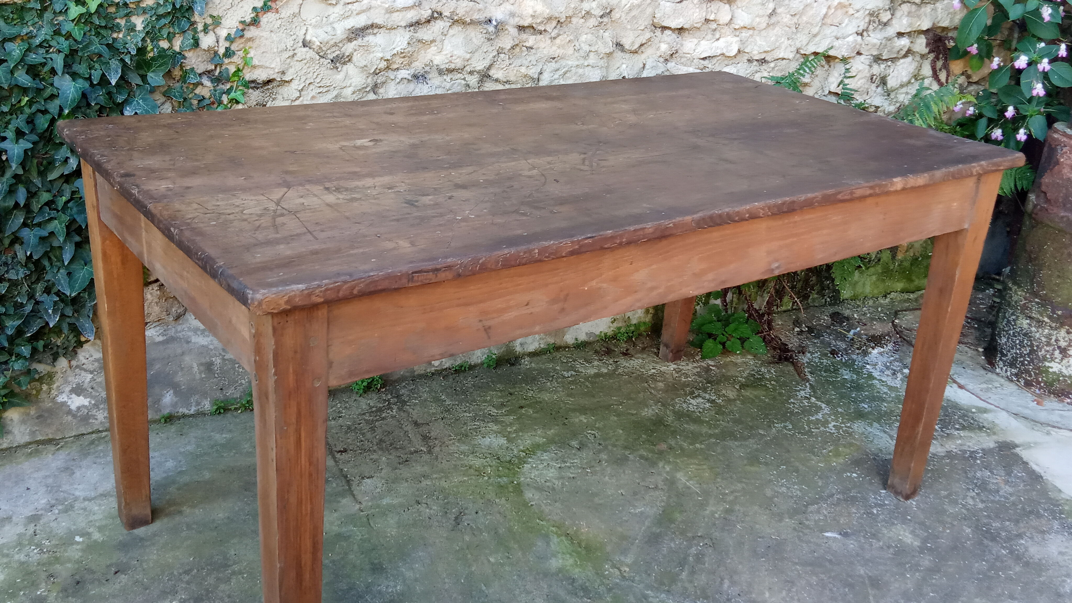 Farmhouse table 19th in oak