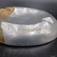 Brutalist Ashtray by Arte3 1980 Spain In Bronze and Silver Metal
