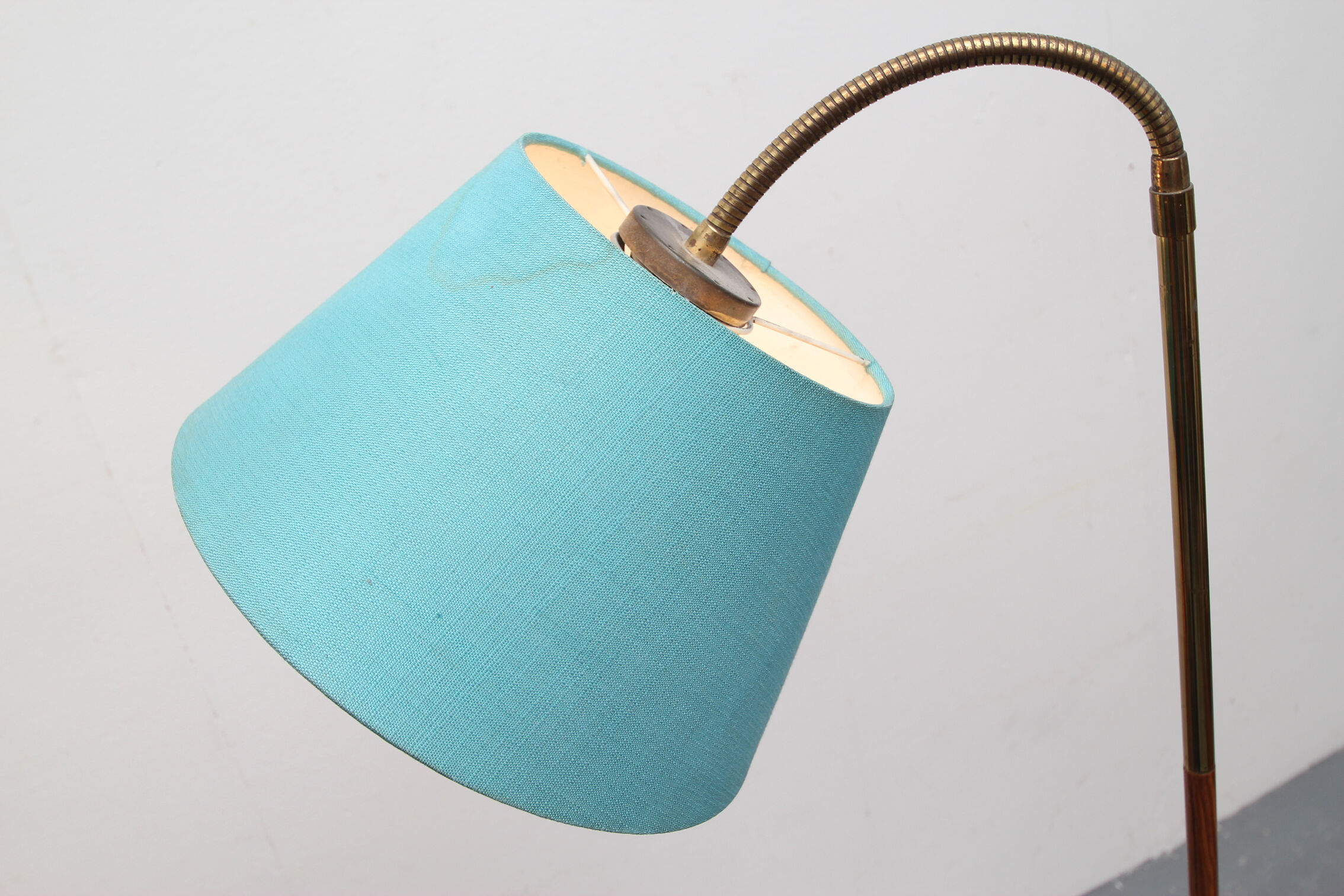 Lampadaire des années 1950 en bleu clair