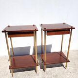 Pair bedside tables 1950